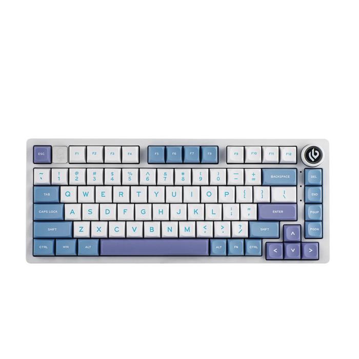 Gambar Bijou EPOMAKER x LEOBOG Hi75 Sleek 75% Wired Mechanical Keyboard - White Purple, Nimbus Switch dari Bijou Keebs undefined Tokopedia