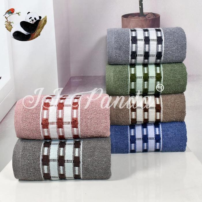 Gambar MH Handuk Mandi Dewasa Motif Katun JJ Panda Tebal 400gr uk 70x140 - JJ PANDA 400gr dari Mbahe_handuk Kota Surabaya Tokopedia