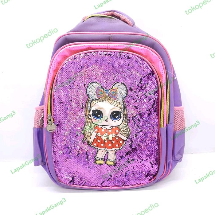 Gambar TAS SEKOLAH IMPORT SEQUIN+LED TERMURAH dari LapakGang3 undefined Tokopedia