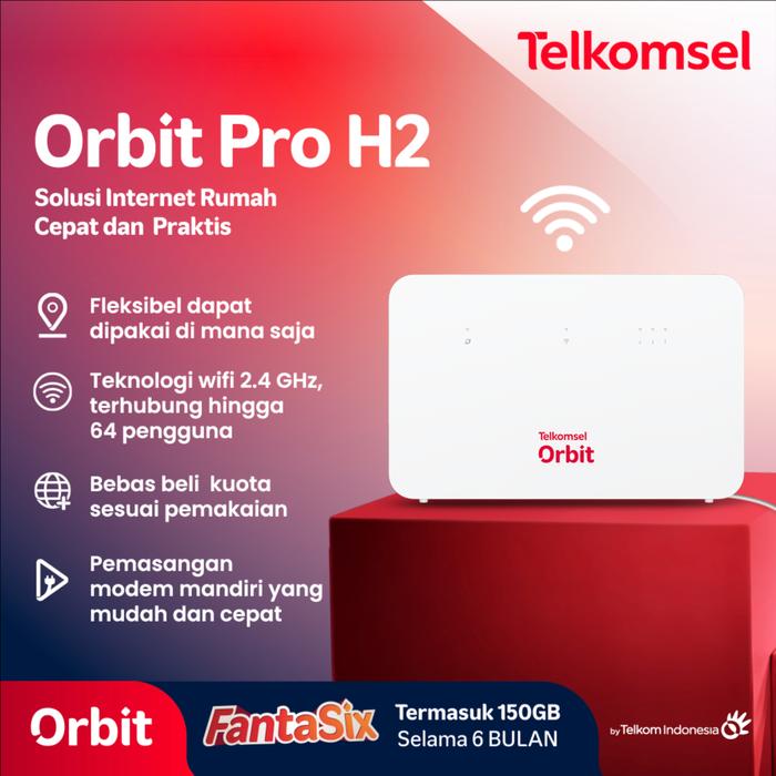 Gambar Orbit Pro H2 Modem WiFi 4G High Speed Bonus Data - Pro H2 dari Orbit Official Store undefined Tokopedia
