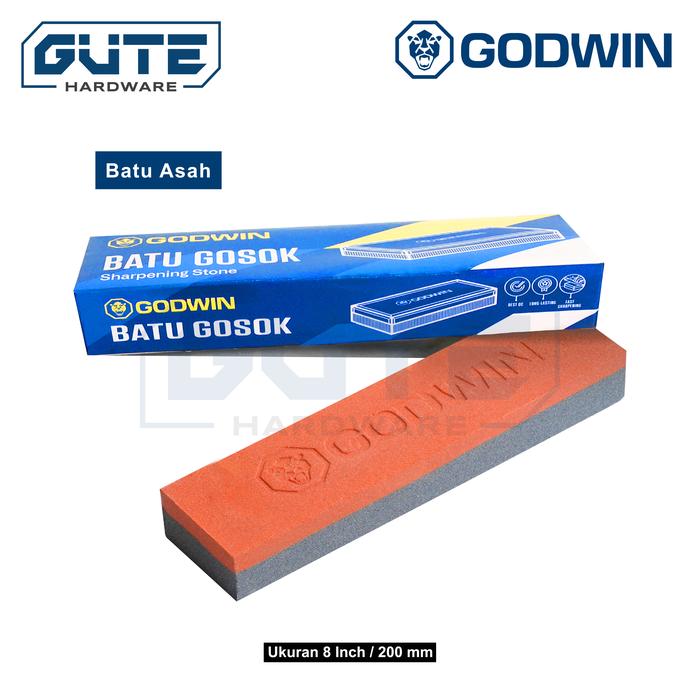 Gambar Batu Asah Pisau "GODWIN" Kombinasi Kasar Halus - 8 Inch 200mm dari Gute Hardware undefined Tokopedia