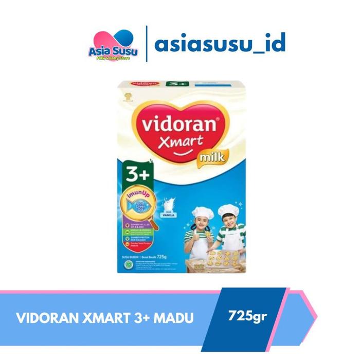 Gambar Vidoran Xmart 1+ / 3+ / 5+ 725 GR SUSU FORMULA PERTUMBUHAN ANAK - 3+ MADU 725GR dari Apotek Asia Susu undefined Tokopedia