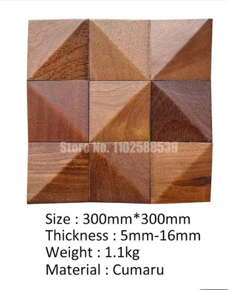 Gambar 3D Triangle Solid Wood Mosaic Tile Art Acoustic Diffuser Panel Music - A dari CahayaCelu undefined Tokopedia
