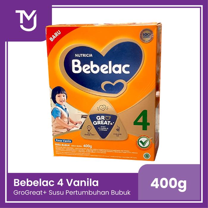 Gambar Bebelac 4 Vanila GroGreat+ Susu Pertumbuhan Usia 3-5 tahun 400gr dari Tamalanrea MJ undefined Tokopedia