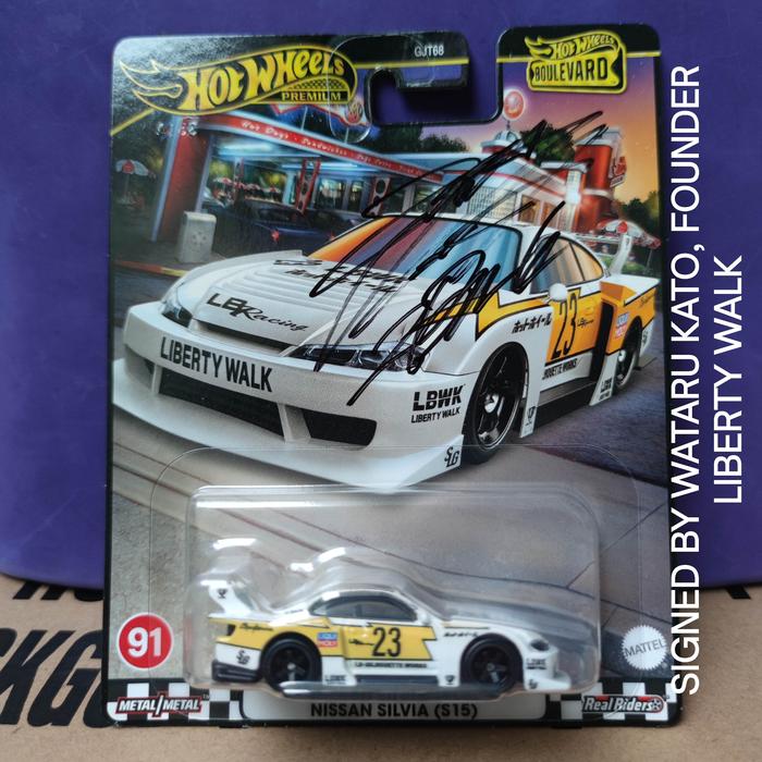 Jual Hot Wheels Boulevard LBWK Nissan Silvia S15 Japan Card Signed By ...