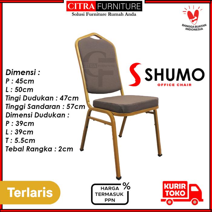 Gambar [ SHUMO ] Kursi Banquet Hotel | Kursi Pesta Susun | Kursi Restoran Cafe - GOLD dari Citra furniture undefined Tokopedia