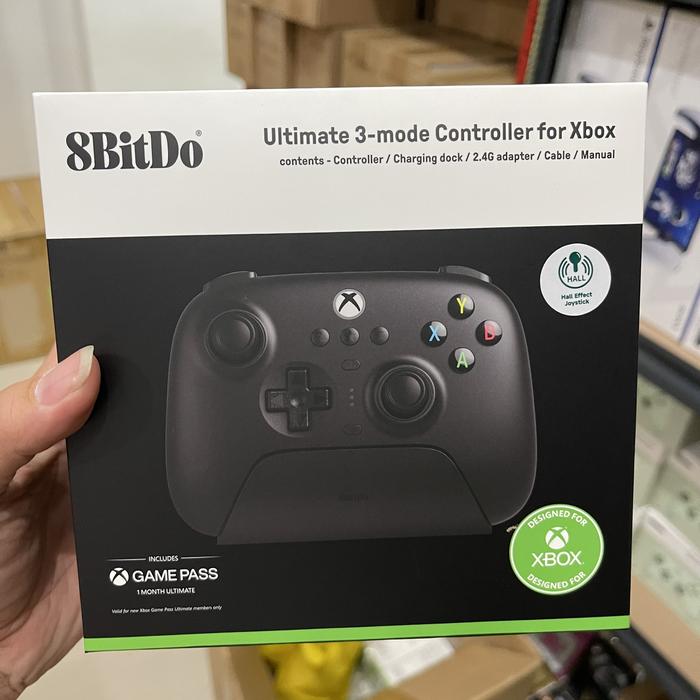 Gambar 8Bitdo Ultimate 3-mode Gaming Controller Hall Effect Stick Triggers Gamepad Wired for Xbox Series X|S and Xbox One, Wireless for Windows and Android - Black dari Rocket Games undefined Tokopedia