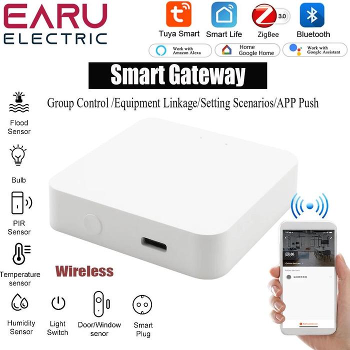Gambar Tuya Wireless Smart Home Zigbee and Bluetooth Mesh Smart Gateway Hub Remote Control Devices Smart Life APP for a Google Home dari Venomous Stinger undefined Tokopedia