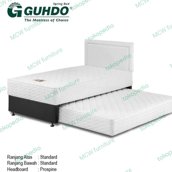 Gambar guhdo spring bed 2in1 standard/2in1 guhdo standard/kasur guhdo tingkat - fulset prospine, 90x200 dari MCW furniture undefined Tokopedia
