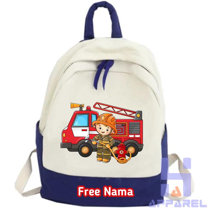 Gambar TAS RANSEL ANAK PEMADAM KEBAKARAN - Navy, All Size dari husna apparell undefined Tokopedia