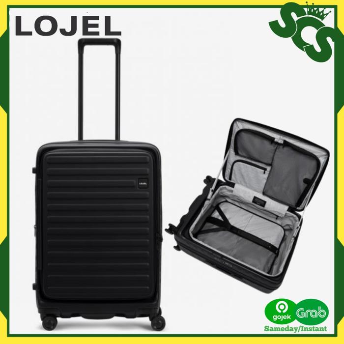 Gambar Koper lojel cubo Medium Size 25 Inch Bukaan Depan Garansi 10 Tahun - Hitam dari SMART CHOICE SHOPPING undefined Tokopedia