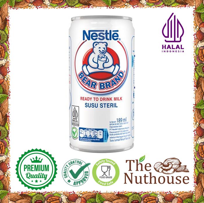 Gambar NESTLE BEAR BRAND Susu Sapi Steril Murni Siap Minum Kaleng 189ml [HALAL] dari Nuthouses undefined Tokopedia