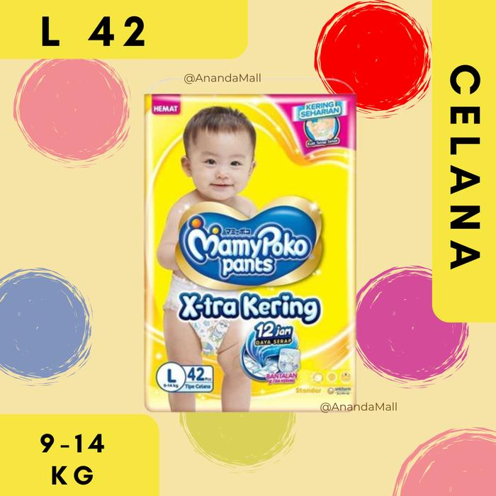 Mamypoko Pants Mamy Poko Extra Kering L Promo MamyPoko Pants X-tra