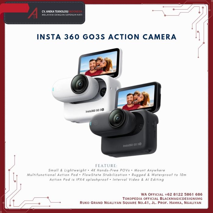 Gambar Insta360 GO3S 4K Action Cam dari Blackmagicdesignsmg undefined Tokopedia