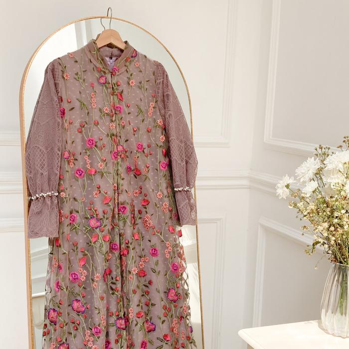 Gambar READY STOCK BINAR DRESS / KEBAYA BUSUI / KEBAYA DRESS / WISUDA / KEBAYA WANITA MODERN - hitam 2, XXL dari Sundayme store undefined 5 Tokopedia