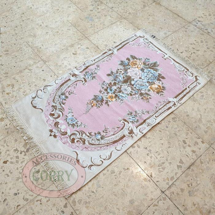Gambar Sajadah Turki Bunga Pink Krem Seserahan 120 X 70 Cm Premium Tebal Lapis Bordir Rug Pray Turky - Pink dari Corry. undefined Tokopedia
