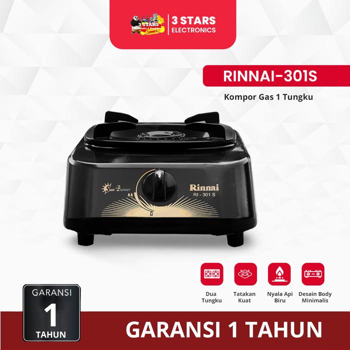 Gambar Kompor Gas Satu Tungku Rinnai RI 301S dari 3 STAR ELECTRONICS undefined Tokopedia