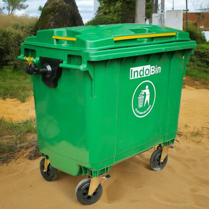 Indobin Jual Tempat sampah besar plastik hdpe kap 660 liter merek indobin ...