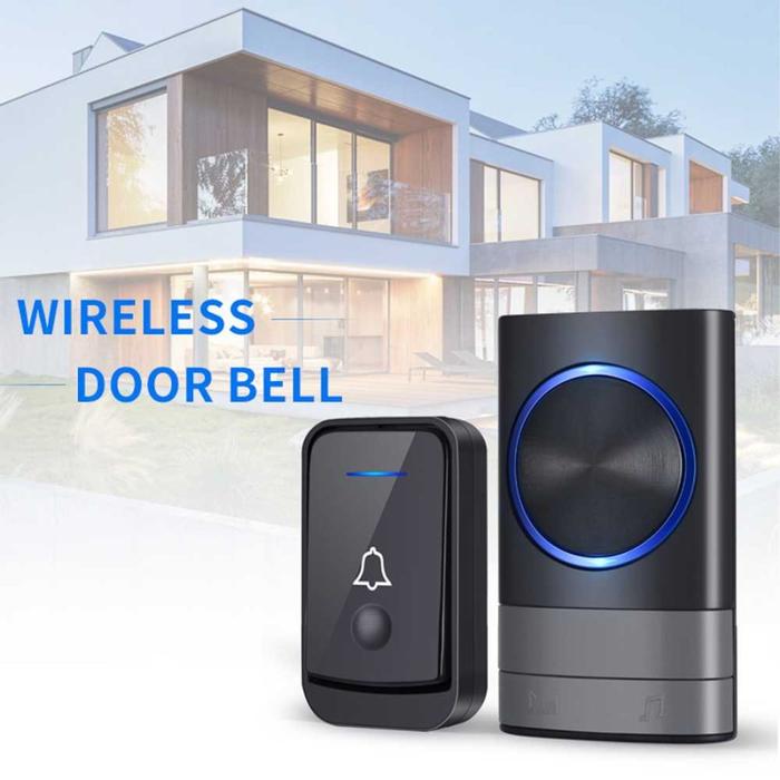 Gambar Doorbell Wireless Waterproof Bel Pintu Rumah Bell Pagar Tanpa Kabel 1 / 2 Receiver Jarak Jauh - 1 TR 1 RC dari Bosonline Shop undefined Tokopedia