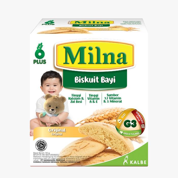 Gambar MILNA BABY BISCUIT 6+ BISKUIT CAMILAN BAYI 110 G - Original 110g dari LittleMoon Baby &amp; Kids Store Rungkut undefined Tokopedia