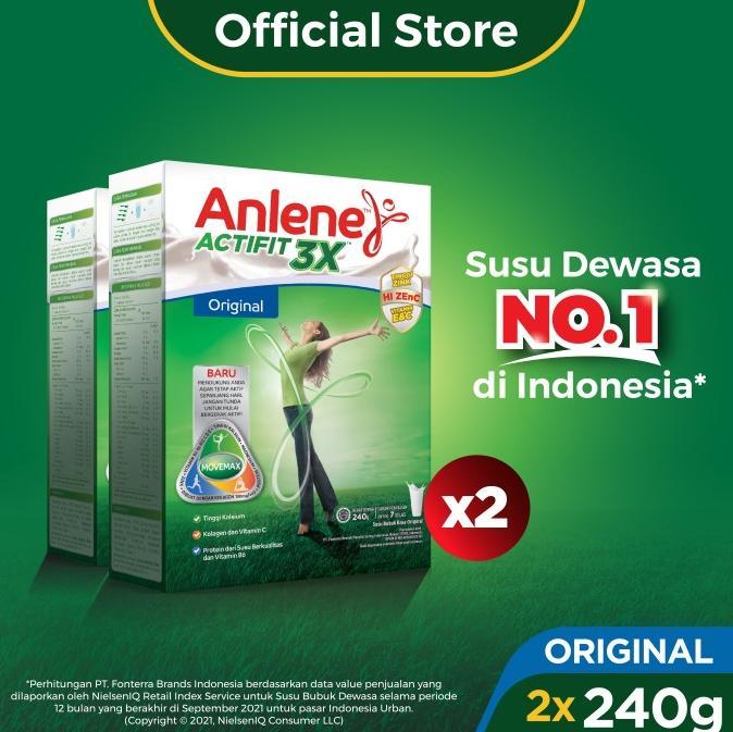 Gambar Anlene Actifit 3X Susu Bubuk Original 2 X 240G-Tulang, Sendi & Otot dari Iffanita Store undefined Tokopedia