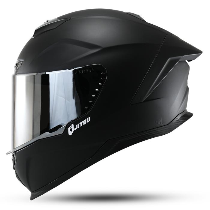 Gambar JITSU AIR 1 Helm Full Face Solid SNI - HITAM DOFF, BLUE/XL dari Jitsuofficial undefined Tokopedia