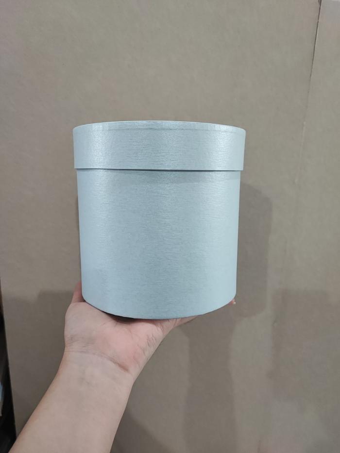 Gambar round bloom box warna PASTEL/ kotak kado bulat / box bulat d15 t15 - Biru dari stikercustomku x piyamapiyama undefined Tokopedia