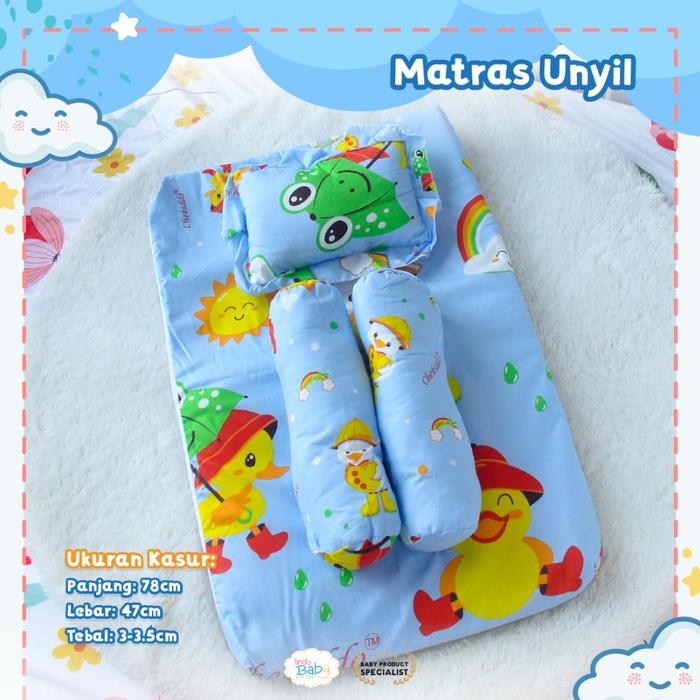 Gambar READY STOCK [CHEKIDDO] KASUR BAYI SET BANTAL 2 GULING KASUR MATRAS BAYI SET KASUR BAYI ALAS TIDUR BAYI PERLENGKAPAN BAYI INDOBABYPRODUCT INDO BABY PRODUCT - Pelangi Biru dari Alexander Wilson Mart undefined Tokopedia