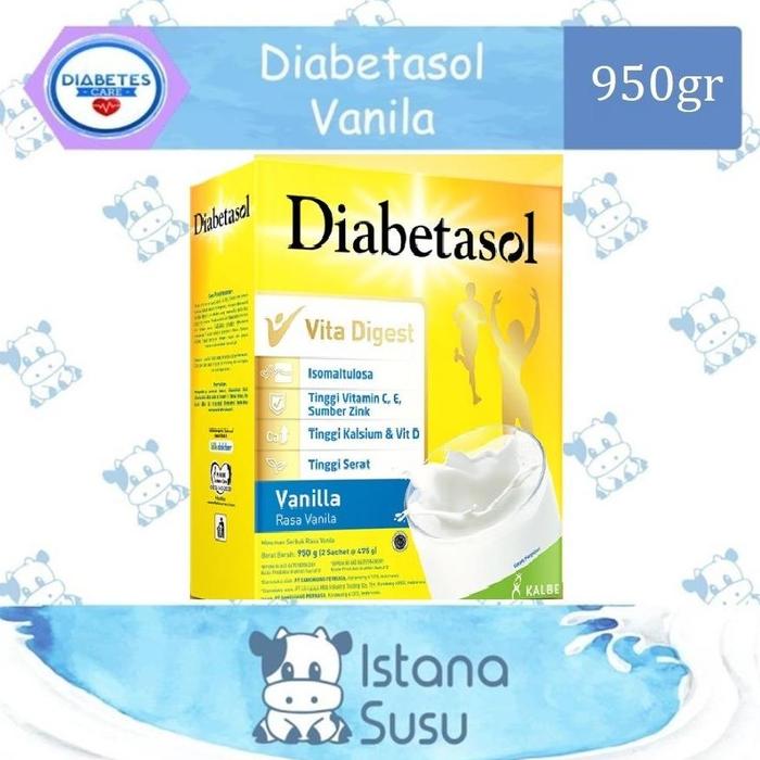Gambar Diabetasol Rasa Vanila / Cokelat / Cappucino / Almond Oat - Vanila 950g dari jubaiboutique undefined Tokopedia