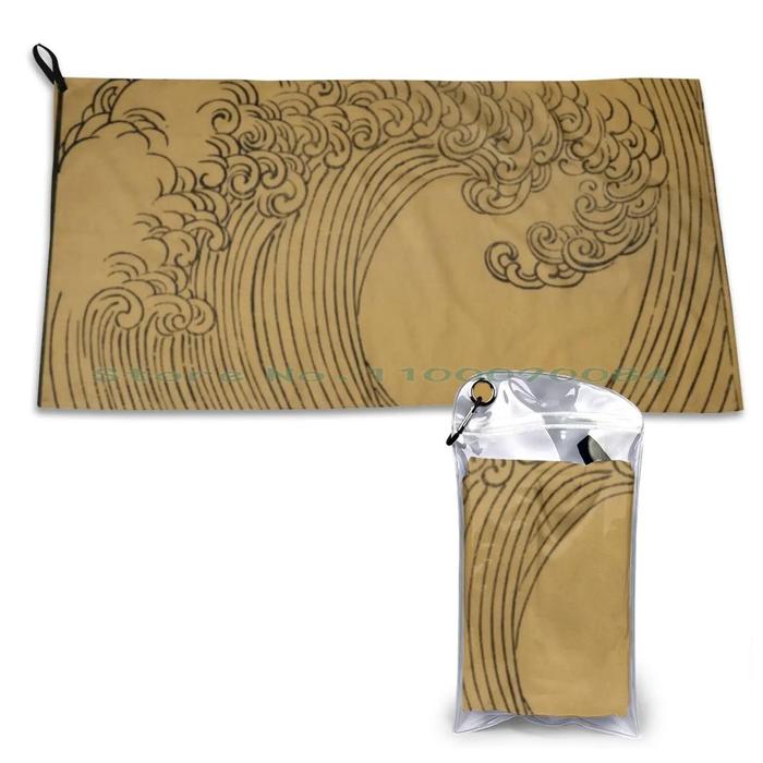 Gambar Best Gold Wave Quick Dry Towel Gym Sports Bath Portable Keanu Ree dari Aksara S44 undefined Tokopedia