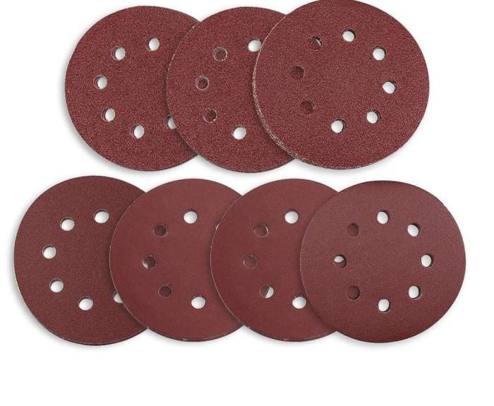 Gambar Amplas Kertas Bulat Velcro Ukuran 5Inch Amplas Bulat Gerinda Polos 5" - 100, Cokelat dari perkakasindoofficial undefined Tokopedia