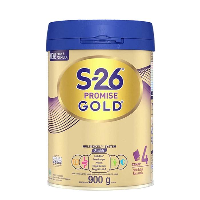 Gambar Wyeth S-26 PROMISE GOLD 4 Susu Formula Anak 3-12 Tahun Vanila 900 g dari BIGsmart Official undefined Tokopedia