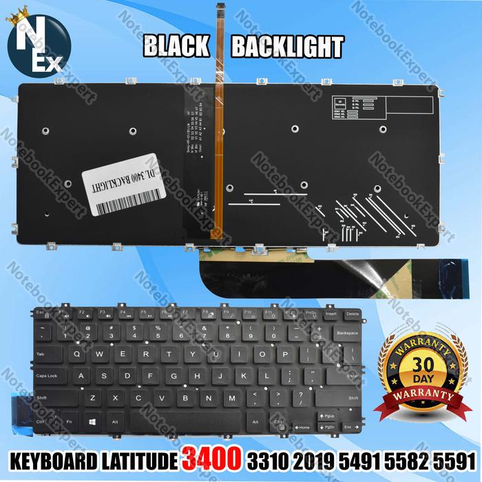 Jual Keyboard For Latitude 3400 3310 2019 14 5480 5491 5582 5591 ...