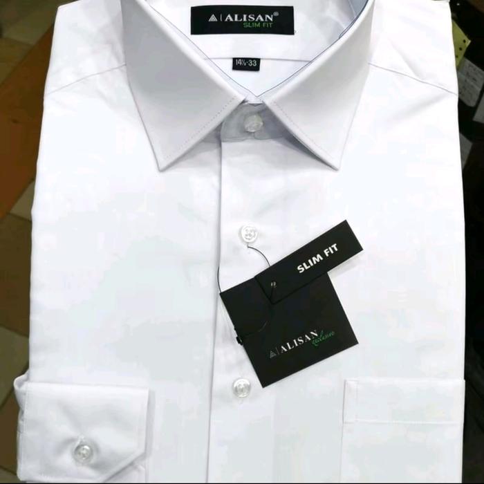 Gambar kemeja ALISAN putih panjang.. slim fit / reg fit... - putih slim fit, xxxs 13 dari Pas Mantafff undefined Tokopedia