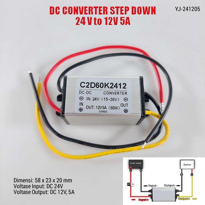 Gambar Power Supply Step Up / Down Converter Daya DC Ke/To 1.5V 3V 5V 9V 12V 24V 30V Buck Boost Ammeter Adjustable Stepup Penaik Stepdown Penurun Tegangan - YJ-24 STEP DOWN dari Hantara Tech undefined Tokopedia