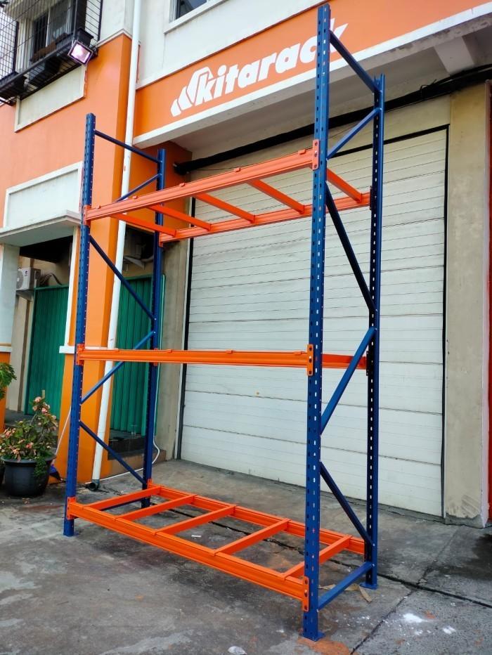 Kitarack Stacking Rack Jual Rak Palet 3 TON KITARACK Pallet Rack Heavy Duty Panjang 2.5 Meter ...