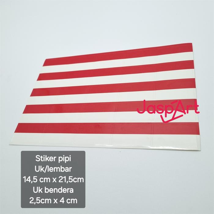 Gambar Sticker Pipi Merah Putih ISI 35dan 25 PCS Tempelan Pipi Bendera TERMURAH Sticker Hut RI 17 Agustus - kotak polos dari Jaspart undefined Tokopedia