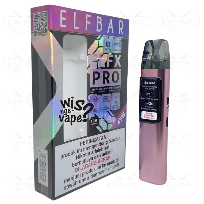 Gambar ELFX PRO Pod Kit 45w 1200mAh - Elf X Pro by ELFBAR.JTW - Pink dari JKP Vape Jatiwarna undefined Tokopedia