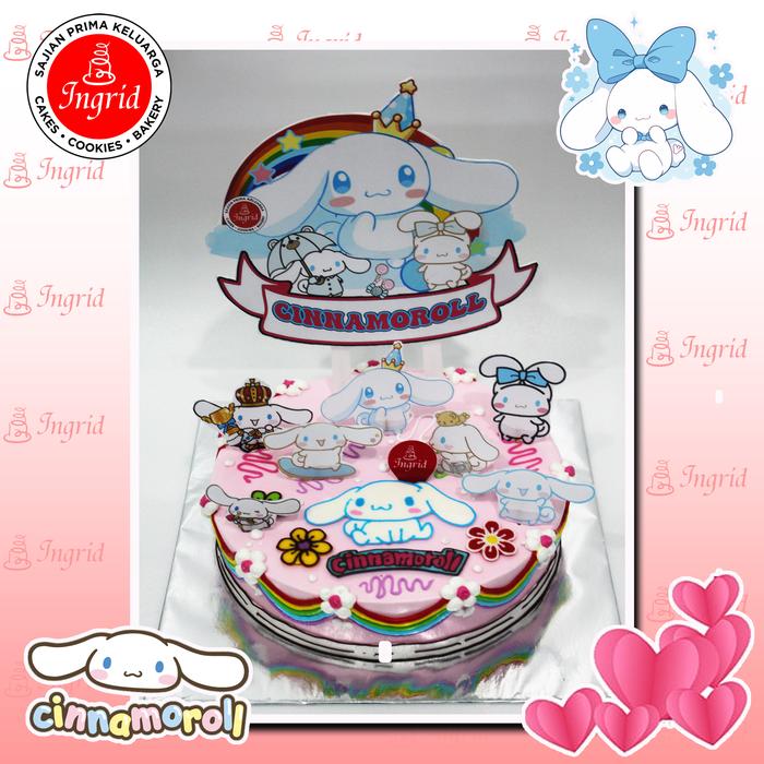 Gambar Kue Tart Tema Cinnamoroll Terbaru - 20 CM BG dari Ingrid Cakes &amp; Bakery undefined Tokopedia