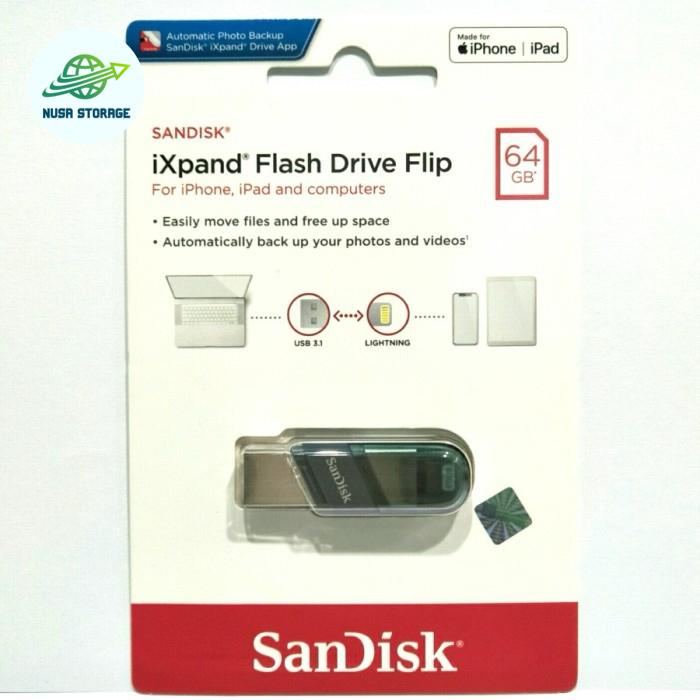 SanDisk IXpand Mini 64GB USB Flash Drive For IPhone IPad di Nusa  Storage Tokopedia