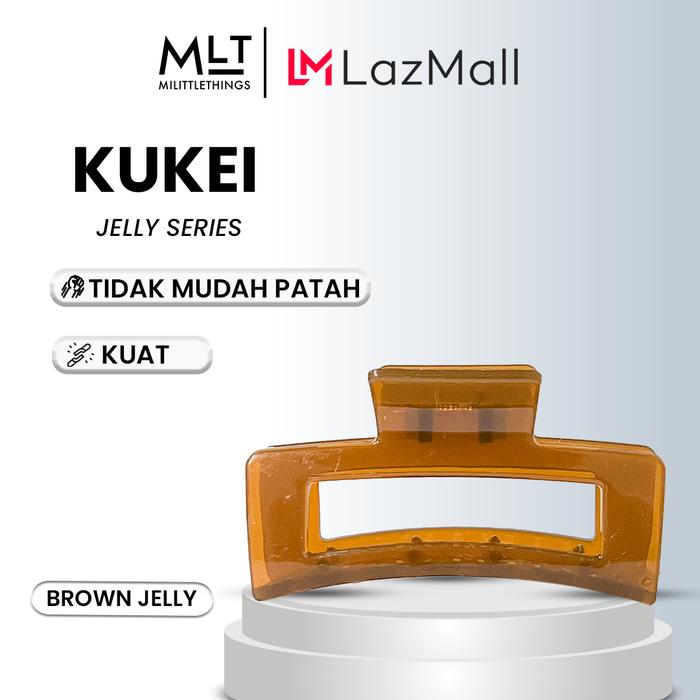 Gambar Milittle Things Jelly Series Hairclip - Jepitan Korea - Brown Jelly dari Milittle Things undefined Tokopedia