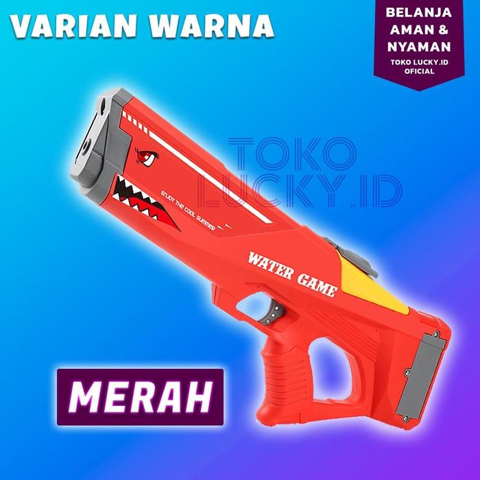 Gambar Pistol Air Tekanan Tinggi Elektrik Mainan Anak Water Gun Tembakan Olahraga Outdoor Kids Toy #Bebasongkir - Merah dari Kugaja Store undefined Tokopedia
