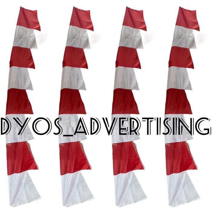 Gambar umbul umbul merah putih dan warna warni 4 meter - Merah putih dari Dyos Advertising undefined Tokopedia