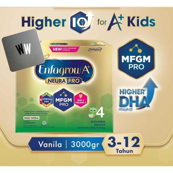 Gambar Enfagrow A+ 4 Susu Formula Anak 3 - 12 Tahun vanilla 3000 gr dari WW - Women Wardrobe undefined Tokopedia