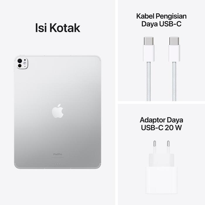 Gambar Apple iPad Pro 13 inch M4 Chip (7th Generation) with Nano-texture Glass - Silver, 1 TB Wi-Fi dari Digibox Indonesia undefined Tokopedia