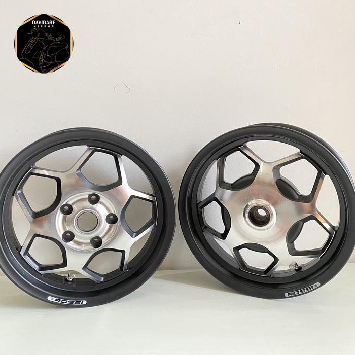Gambar Velg Vespa Vrossi Monte Primavera Sprint R12 - BlackChrome dari Davidarf Mirror undefined Tokopedia
