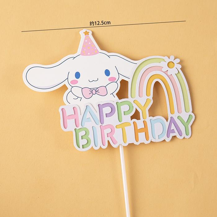 Gambar Topper Boneka Cinnamoroll Dekorasi Hiasan Kue Ulang Tahun Cinnamorol - PelangiCinnamon dari Crystall Puding dan Cake undefined Tokopedia