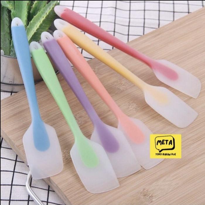Gambar SPATULA SILIKON 21CM /SPATULA KECIL 18CM/SPATULA MASAK - 21CM dari tbkmeta undefined Tokopedia