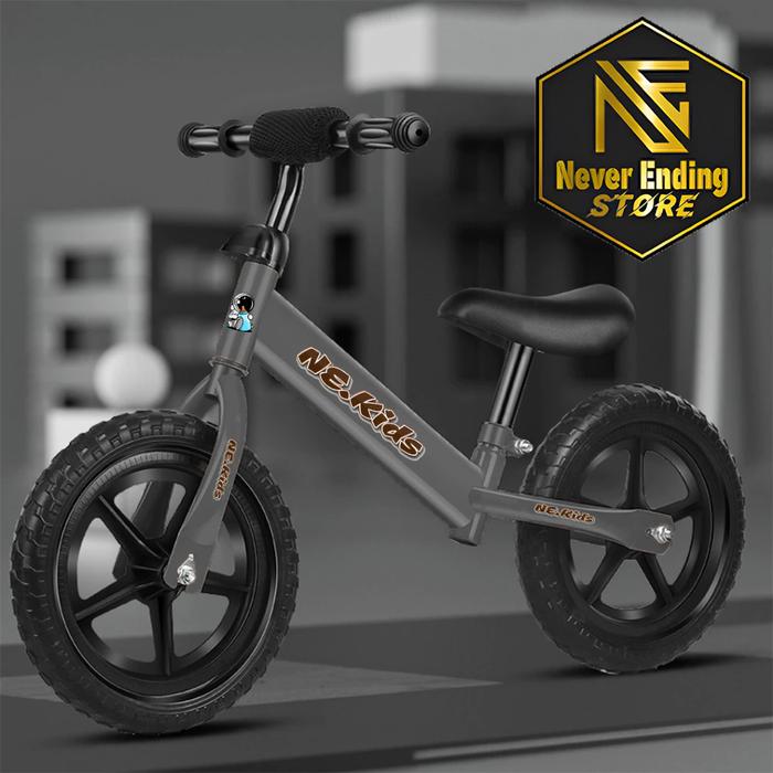 Gambar Sepeda Anak NEKIDS Pushbike Balita Umur 1 2 3 4 5 6 Tahun Balance Bike Perempuan Laki Laki Warna Merah Biru Hitam Putih Pink Kuning Silver - Siver dari GreyBerkahOlshop undefined Tokopedia