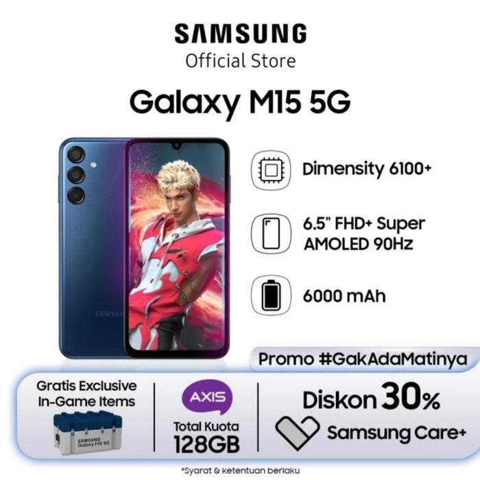 Gambar Samsung Galaxy M15 5G 6/128gb - drak blue dari Setia23.Cell undefined Tokopedia